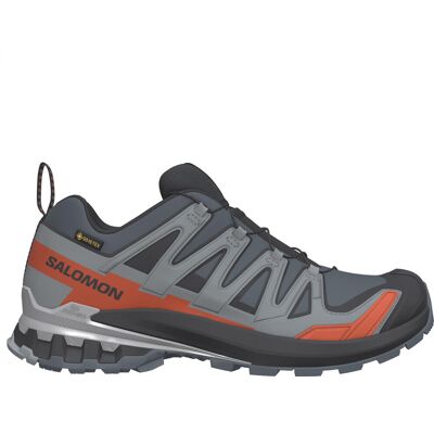 Salomon Men's Xa Pro 3d V9 Wide Gore-tex Turbulence / Black / Burnt Ochre 8 Salomon Men's Xa Pro 3d V9 Wide Gore-tex Turbulence / Black / Burnt Ochre 8