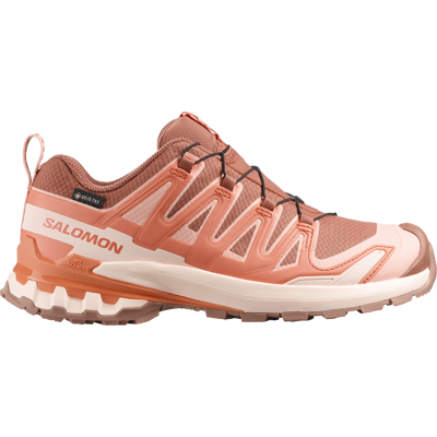 Salomon Women's Xa Pro 3d V9 Gore-tex Pecan Brown / Nectarine / Almond Cream 38 2/3 Salomon Women's Xa Pro 3d V9 Gore-tex Pecan Brown / Nectarine / Almond Cream 38 2/3