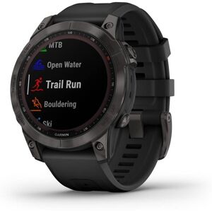 Garmin Fenix 7 Sapphire Solar, Carbon Gray Titanium Dlc W/black Band