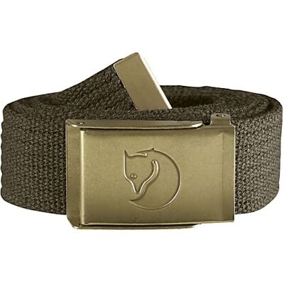 Fjällräven Canvas Brass Belt 4 Cm Dark Olive One Size Fjällräven Canvas Brass Belt 4 Cm Dark Olive One Size