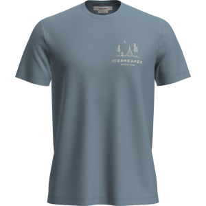 Icebreaker Men Merino 150 Tech Lite Ss Tee Peaceful Pass Flint Blue M Icebreaker Men Merino 150 Tech Lite Ss Tee Peaceful Pass Flint Blue M