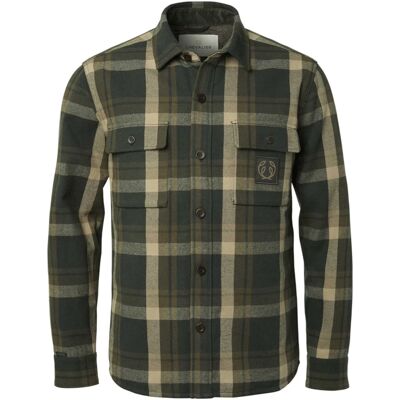 Chevalier Men's Axe Overshirt Green Checked L Chevalier Men's Axe Overshirt Green Checked L