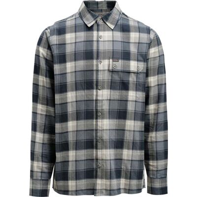 Lundhags Järpen Plaid Flannel Shirt Dark Sky Blue L Lundhags Järpen Plaid Flannel Shirt Dark Sky Blue L