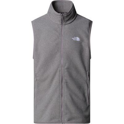 The North Face Men's Glacier Fleece Vest Tnf Mid Grey Heather XL The North Face Men's Glacier Fleece Vest Tnf Mid Grey Heather XL