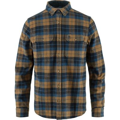 Fjällräven Men's Singi Heavy Flannel Shirt Dark Navy/buckwheat Brown M Fjällräven Men's Singi Heavy Flannel Shirt Dark Navy/buckwheat Brown M
