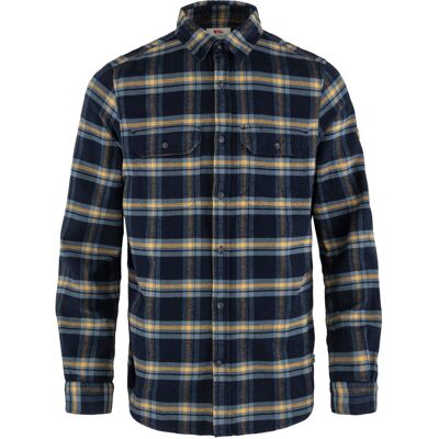 Fjällräven Men's Övik Heavy Flannel Shirt Dark Navy-buckwheat Brown M Fjällräven Men's Övik Heavy Flannel Shirt Dark Navy-buckwheat Brown M