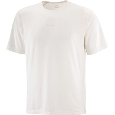 Salomon Men's Shkout Core Short Sleeve Tee Whisper White M Salomon Men's Shkout Core Short Sleeve Tee Whisper White M