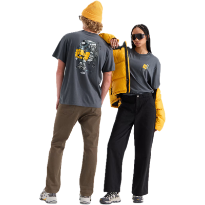 The North Face U Gear Up Get Out Rlx Ss Tee-graphic Anthracite Grey L The North Face U Gear Up Get Out Rlx Ss Tee-graphic Anthracite Grey L