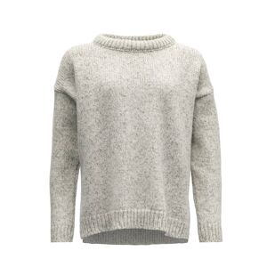 Devold Nansen Womans Split Seam Sweaters Grey Melange XS