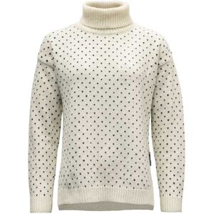 Devold Women's Sørisen Wool High Neck Off White/ink XL Devold Women's Sørisen Wool High Neck Off White/ink XL