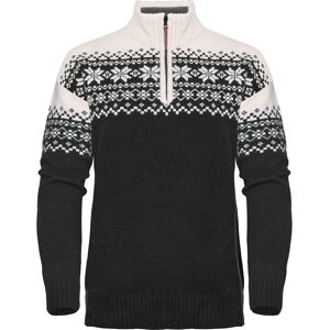 Gridarmor Women's Snøkrystall Half Zip Ullgenser Black/white Black/White S Gridarmor Women's Snøkrystall Half Zip Ullgenser Black/white Black/White S