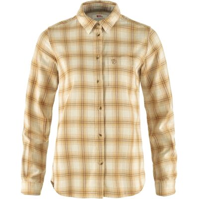 Fjällräven Women's Övik Flannel Shirt Chalk White-dune Beige XL Fjällräven Women's Övik Flannel Shirt Chalk White-dune Beige XL