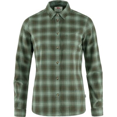 Fjällräven Women's Övik Flannel Shirt Deep Forest-patina Green M Fjällräven Women's Övik Flannel Shirt Deep Forest-patina Green M