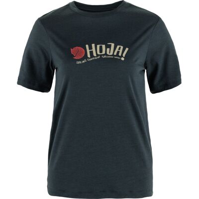 Fjällräven Hoja Wool T-shirt W Dark Navy L Fjällräven Hoja Wool T-shirt W Dark Navy L