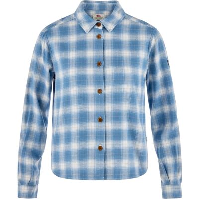 Fjällräven Övik Boxy Flannel Shirt W Eggshell-dawn Blue L Fjällräven Övik Boxy Flannel Shirt W Eggshell-dawn Blue L