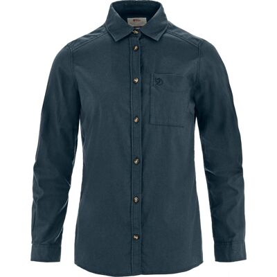 Fjällräven Övik Lite Flannel Shirt W Navy L Fjällräven Övik Lite Flannel Shirt W Navy L
