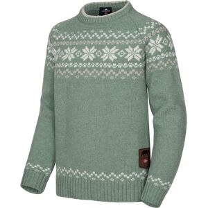 Gridarmor Snøkrystall Ullgenser Jr Green/white/beige 134/140