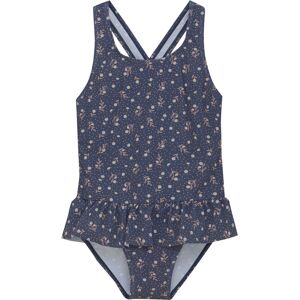 Color Kids Swimsuit W. Skirt, Aop Vintage Indigo 110 Color Kids Swimsuit W. Skirt, Aop Vintage Indigo 110