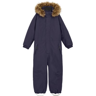 Color Kids Kids' Coverall With Fake Fur Graystone 140 Color Kids Kids' Coverall With Fake Fur Graystone 140
