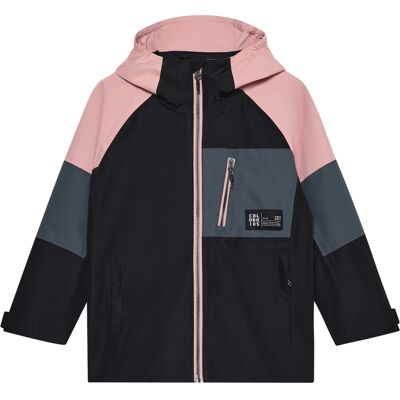 Color Kids Jr. Jacket, Colorblock Black 134 Color Kids Jr. Jacket, Colorblock Black 134