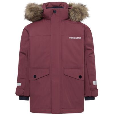 Didriksons Kids' Bjärven Parka 4 Anemon Red 104/110 cm Didriksons Kids' Bjärven Parka 4 Anemon Red 104/110 cm