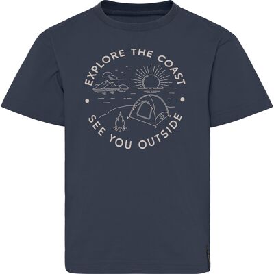 Didriksons Mynta Kids T-shirt 4 Navy 128/134 cm Didriksons Mynta Kids T-shirt 4 Navy 128/134 cm