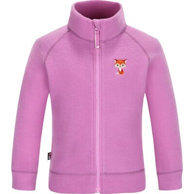 Skogstad Kids' Åsberg Soft Merinoull Jakke Bright Purple 110/116 cm Skogstad Kids' Åsberg Soft Merinoull Jakke Bright Purple 110/116 cm