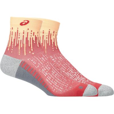 Asics Performance Run Sock Quarter Orange Glow/dark Pink Clay III Asics Performance Run Sock Quarter Orange Glow/dark Pink Clay III
