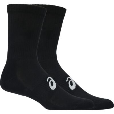 Asics 3 Pack Crew Sock Performance Black XL Asics 3 Pack Crew Sock Performance Black XL