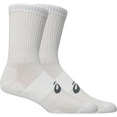 Asics 3 Pack Crew Sock Brilliant White XL Asics 3 Pack Crew Sock Brilliant White XL