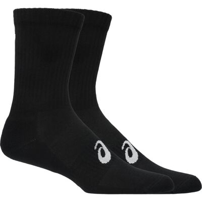Asics 6 Pack Crew Sock Performance Black S Asics 6 Pack Crew Sock Performance Black S