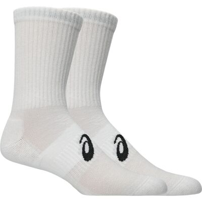 Asics 6 Pack Crew Sock Brilliant White L Asics 6 Pack Crew Sock Brilliant White L