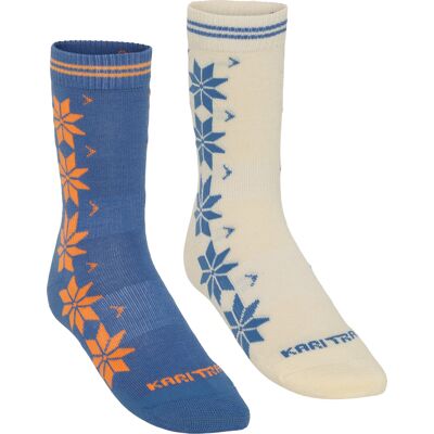 Kari Traa Women's Vinst Wool Sock 2-pack Sea 36-38 Kari Traa Women's Vinst Wool Sock 2-pack Sea 36-38