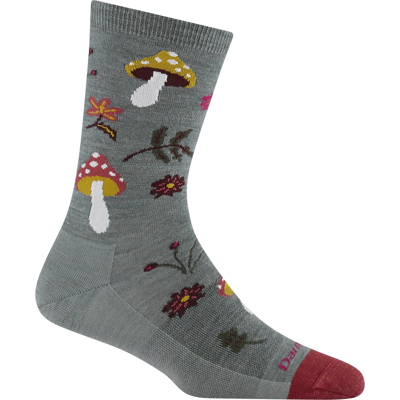 Darn Tough Women’s Shroom Bloom Crew Lightweight Socks Seafoam S Darn Tough Women’s Shroom Bloom Crew Lightweight Socks Seafoam S