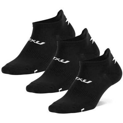 2xu Ankle Socks 3 Pack Black/white S 2xu Ankle Socks 3 Pack Black/white S
