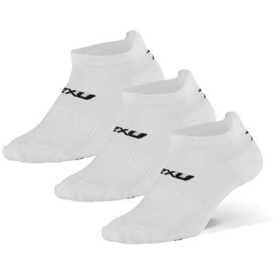 2xu Ankle Socks 3 Pack White/black M 2xu Ankle Socks 3 Pack White/black M