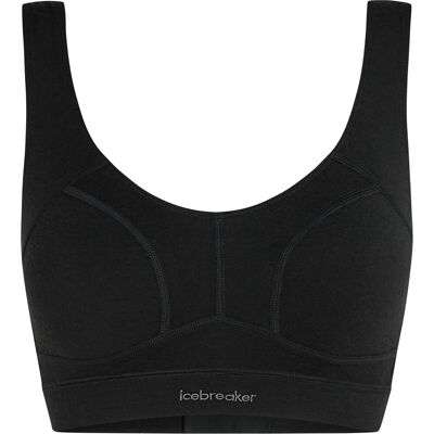 Icebreaker Women Merino Queens Clasp Bra Black XS Icebreaker Women Merino Queens Clasp Bra Black XS