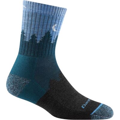 Darn Tough Women's Treeline Micro Crew Cushion Blue M Darn Tough Women's Treeline Micro Crew Cushion Blue M