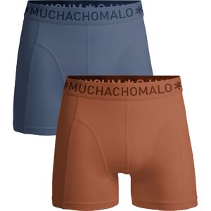 Muchachomalo 1010 Solid Boxer 2pk Terracotta/steel Grey L Muchachomalo 1010 Solid Boxer 2pk Terracotta/steel Grey L