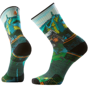 Smartwool Hike Targeted Cushion Trail Trekker Print Crew Socks Winter Moss M Smartwool Hike Targeted Cushion Trail Trekker Print Crew Socks Winter Moss M