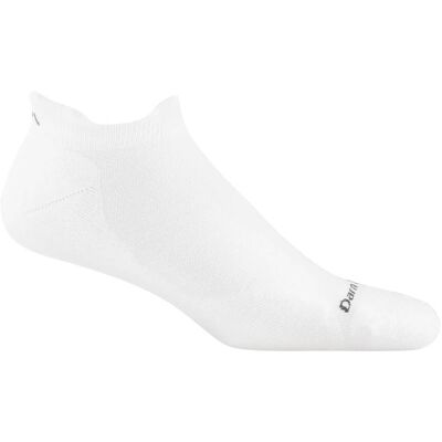 Darn Tough Men's Run No Show Tab Ultra-lightweight White L Darn Tough Men's Run No Show Tab Ultra-lightweight White L
