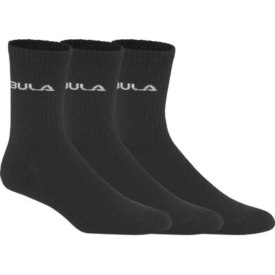 Bula Men's Classic Socks 3pk Black 43+ Bula Men's Classic Socks 3pk Black 43+