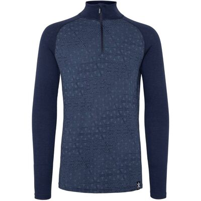 Bula Geo Merino Wool Halfzip Navy S Bula Geo Merino Wool Halfzip Navy S