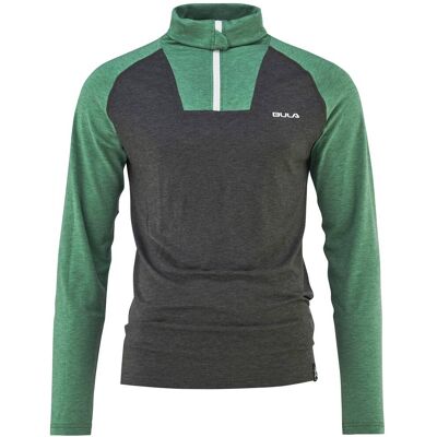Bula Men's Retro Merino Wool Halfzip Sweater Ivy M Bula Men's Retro Merino Wool Halfzip Sweater Ivy M