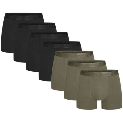 Urberg Men's Bamboo Boxers 7-pack Black/green S Urberg Men's Bamboo Boxers 7-pack Black/green S