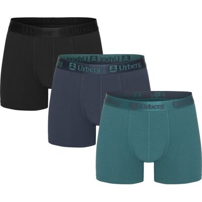 Urberg Men's Isane 3-pack Bamboo Boxers Black/blue/green Black/Blue/Green M Urberg Men's Isane 3-pack Bamboo Boxers Black/blue/green Black/Blue/Green M