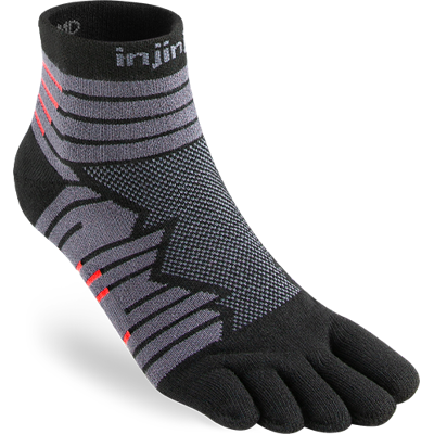 Injinji Men's Ultra Run Mini-crew Onyx S Injinji Men's Ultra Run Mini-crew Onyx S