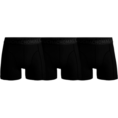 Muchachomalo 1010 3pk Microfiber Boxer 65 Black/black/black S Muchachomalo 1010 3pk Microfiber Boxer 65 Black/black/black S