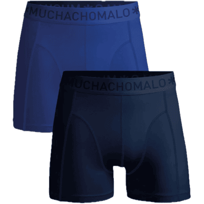 Muchachomalo 1010 Solid Boxer 2pk 809 Blue/blue S Muchachomalo 1010 Solid Boxer 2pk 809 Blue/blue S