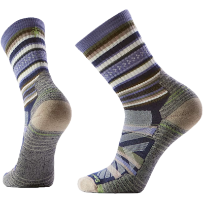 Smartwool Hike Light Cushion Panorama Crew Socks Nightfall Blue L Smartwool Hike Light Cushion Panorama Crew Socks Nightfall Blue L